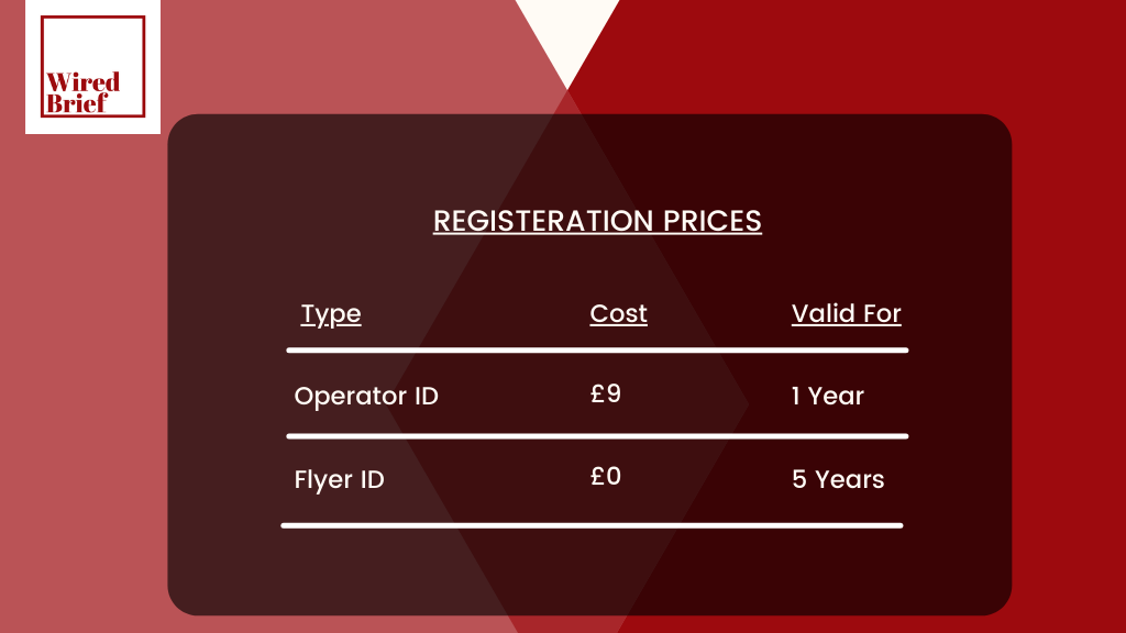 Drone registration prices